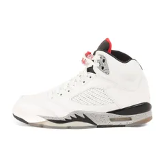 【新品】NIKE ナイキ サイズ:26.5cm / AIR JORDAN 5 RETRO WHITE CEMENT (136027-104) エアジョーダン5 レトロ ホワイト セメント / ホワイト ユニバーシティレッド ブラック / US8.5