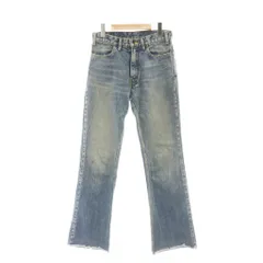 ウィムガゼット Whim Gazette センタープレスセミフレアデニム パンツ ジーンズ 27 ブルー /DF ■OS