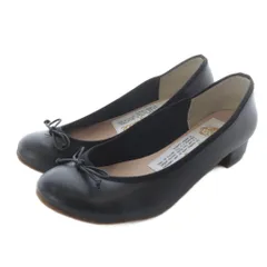 ファルファーレ farfalle ラウンドトゥヒール パンプス リボン 23cm 黒