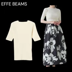 EFFE BEAMS スクエアカラー ハーフスリーブニット エッフェビームスのサムネイル