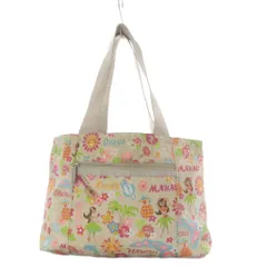 レスポートサック LesportSAC トートバッグ ハンドバッグ 総柄 ナイロン ベージュ /YO6