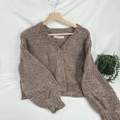 ✅RAY CASSIN ブラウン　カーディガン