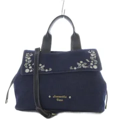 サマンサベガ Samantha Vega ハンドバッグ ショルダーバッグ 2way 斜め掛け デニム ブルー /YO11