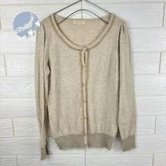 ✅pour la frime/ベージュ/カーディガン/サイズM/