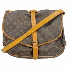 【6bb2270】ルイヴィトン ショルダーバッグ モノグラム ソミュール35 M42254 ブラウン【中古】レディース