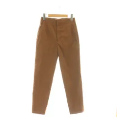 ユナイテッドアローズ UNITED ARROWS シャイニースリムパンツ テーパード タック 36 ブラウン /CX ■OS