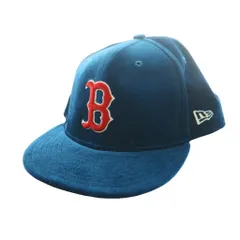 ニューエラ NEW ERA 59FIFTY ボストン レッド ソックス BOSTON RED SOX ベロアキャップ 帽子 7 5/8 紺 ネイビー /SS ■OS ■AD