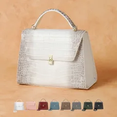 ロダニア RODANIA ハンドバッグ イタリアンレザー クロコダイル型押し 牛革 RD11090