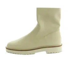 ルタロン Le Talon トラックソールフィットショートブーツ LL 25.5cm アイボリー 白 22/65203/16 /MI ■OS