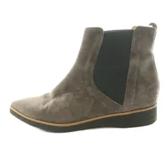 ファビオルスコーニ FABIO RUSCONI サイドゴアブーツ ショート スエード 37 茶 ブラウン /SS ■OS