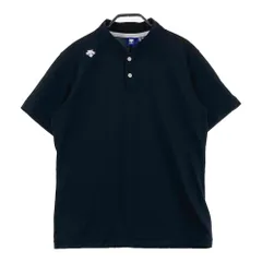 サイズ：M DESCENTE GOLF デサントゴルフ  ボタン 半袖Tシャツ  ブラック系 [240101554636] ゴルフウェア メンズ ストスト