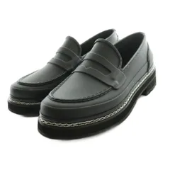 ハンター HUNTER ウィメンズ リファインド ステッチ ペニーローファー UK4 黒 ブラック /SS ■OS