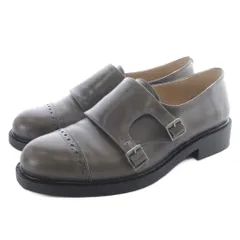 ボントレ BONTRE ダブルモンクストラップシューズ レザー 39 茶色