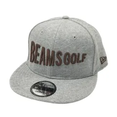 BEAMS GOLF ビームスゴルフ ×NEW ERA フラットキャップ ロゴ刺繍  グレー系 ONE SIZE [240101612231] ゴルフウェア ストスト