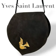 ☆★希少★Yves Saint Laurent　イヴサンローラン★ショルダーバッグ　斜め掛け　ゴールド金具　ロゴ　ブラック　現状品★2207
