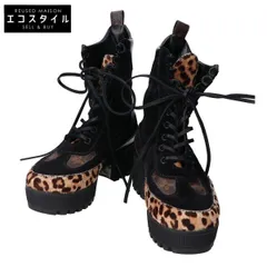 LOUIS VUITTON ルイヴィトン 19年 ﾓﾉｸﾞﾗﾑ×ﾊﾗｺ ﾚｰｽｱｯﾌﾟ ﾌﾞｰﾂ 38