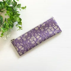 歯ブラシケース (リバティ・Capel パープル) / 歯ブラシポーチ メッシュ