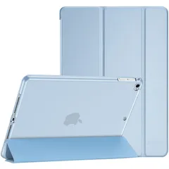 6世代 2018/ 5世代 ケース、iPad 2017 iPad Air iPad 2 1 保護カバー 9.7 ３つ折り スマートケース TPUバックカバー ProCase スタンド機能 - スカイブルー