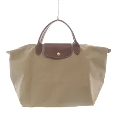 ロンシャン LONGCHAMP ルプリアージュ トートバッグ M ハンドバッグ ベージュ 茶