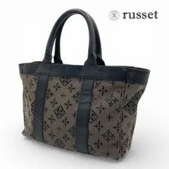 russet ラシット ハンドバッグ トートバッグ グレー ブラック キャンバス