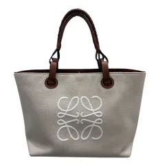 ロエベ LOEWE アナグラムトートスモール A771772X06　　 エクリュ・タン キャンバス・カーフ レディース ハンドバッグ