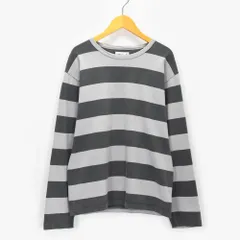 90s agnes b. homme アニエスベー オム ロングスリーブ ボーダー Tシャツ ロンT カットソー メンズ 0 グレー 長袖 03 5412 1700 _