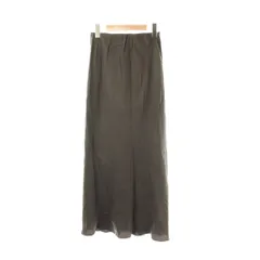 ノーブル NOBLE 25AW キュプラナローAラインスカート ロング チャコール /DF ■OS