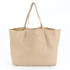 美品 セリーヌ ホリゾンタル カバ レザー トート バッグ ベージュ 肩掛け ショルダー ハンド レディース CEM DB14-10【中古】