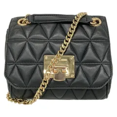 MICHAEL KORS(マイケルコース) ショルダーバッグ - 黒 チェーンショルダー/キルティング レザー