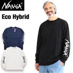 ナンガ NANGA ロンT 長袖 Tシャツ メンズ レディース 袖ロゴ ECO HYBRID SLEEVE LOGO L/S TEE ユニセックス 無地 アウトドア キャンプのサムネイル