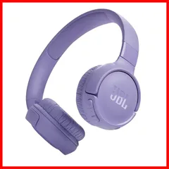 JBL TUNE 520BT Bluetoothヘッドホン 密閉型/最大約57時間連続再生/オンイヤー/USBタイプC充電/マルチポイント/JBLアプリ対応 パープル JBLT520BTPUR