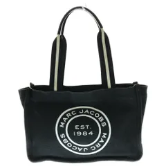 MARC JACOBS (マークジェイコブス) LOGO DESIGN CANVAS TOTE BAG フロントロゴデザイン キャンバス生地 トートバッグ ブラック H050M06FA21001のサムネイル