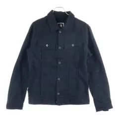 G-STAR RAW (ジースターロウ) ダブル胸ポケット 5B レギュラーカラー デニムジャケット ブラック