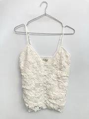 Abercrombie & Fitch キャミソール S ホワイト レース カップなし