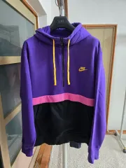 メンズ110サイズ NIKE ナイキ ハーフジップアップ 起毛 Tシャツ XXL