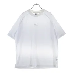 NIKE (ナイキ) AIR OVRSZD エアー オーバーサイズ フロントロゴデザイン クルーネック メッシュ半袖Tシャツ ホワイト DX0157-100