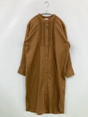 earth music&ecology シャツワンピース F ブラウン ロング・マキシ丈
