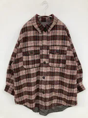 Grand PARK その他アウター F ブラウン ウール・ニット チェック柄 ミドル丈 フードなし ボタン留め