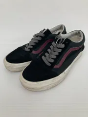 VANS スニーカー 24.0 ブラック ローカット スエード キャンバス 無地 ブランドロゴ 紐