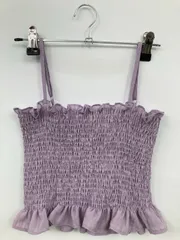 キャミソール パープル 無地