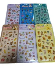 ディズニー Disney ぷくぷくシール　PUKUPUKU SEAL 7種　各1枚ずつ　6枚セット