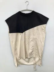 Bou Jeloud Tシャツ/カットソー FREE ベージュ 無地 ミドル丈 袖なし クルーネック(丸首)