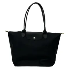 LONGCHAMP(ロンシャン) ショルダーバッグ ル・プリアージュネオ 黒 折りたたみ レザー