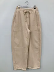 スウェットパンツ XL ベージュ 無地 ワイド・ルーズ レギュラー ウエストゴム・紐