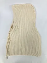 ネックウォーマー/スヌード アイボリー 無地 ニット