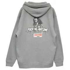 THRASHER×Fucking Awesome　ファッキングオーサム×スラッシャー　2017SS　TRASH ME HOODIE　バックプリントプルオーバーパーカー　スウェット　8054000234141のサムネイル