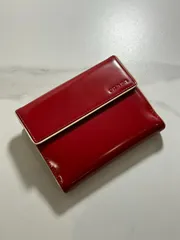 【PRADA】極美品 プラダ　レザー 折り財布  レッド 1M0523
