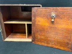 【 茶箱 】木箱　茶道具　茶道　お茶　収納　骨董品