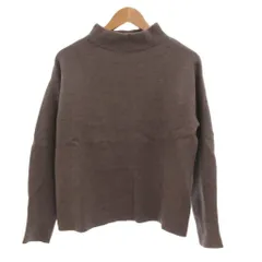 アーバンリサーチ URBAN RESEARCH ニット 長袖 F チャコールグレー 炭灰色 モックネック /JS