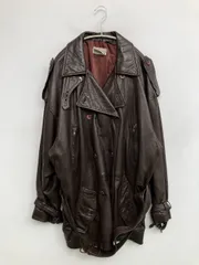 bloomingdale`s レザージャケット ブラウン